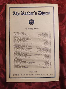 Reader's Digest June 1925 Douglas Fairbanks Thomas A. Edison Charles Steinmetz - Picture 1 of 1