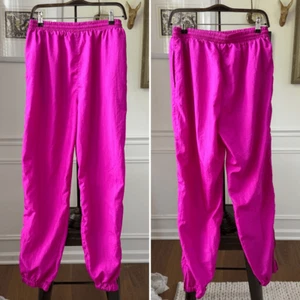 Vintage 90s 1994 Magenta Fuchsia Link Windbreaker Track Pants M - Picture 1 of 6