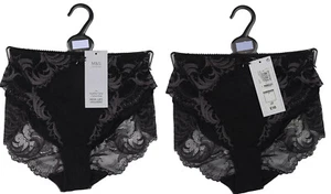 M&S Womens Marks and Spencer Black High Leg Knickers Size 8 6 x 2 RRP £20 - Picture 1 of 9