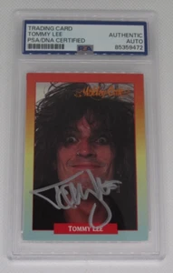 Tommy Lee Motley Crue batterista firmato autografo PSA DNA slabbed Rock Cards - Foto 1 di 2