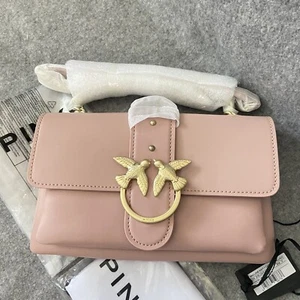 NWT PINKO Ladies Light Pink Mini Love Soft Crossbody Bag - Picture 1 of 10