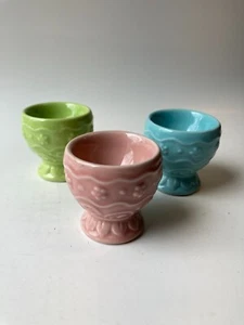Pastel Ceramic Egg Cups for Easter - Picture 1 of 7