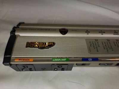 Monster Power MPB1100 Relocatable Power Tap Surge Suppressor Powerbar 1100 - Image 1 of 4