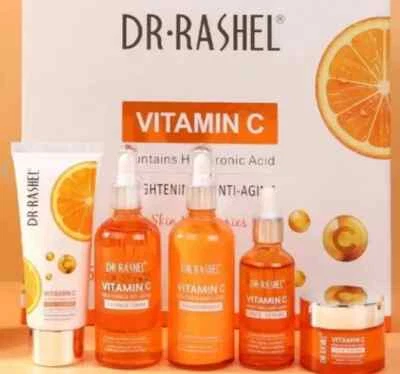 Dr. Rashel Vitamin C & Anti Aging Skin Care Series 5 Piece Set,