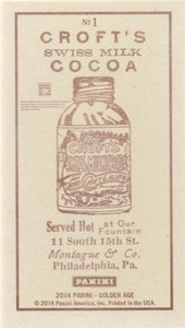 2014 PANINI GOLDEN AGE CROFT'S SWISS MILK COCOA MINI 1-93
