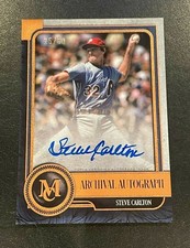 2019 Topps Museum Collection Steve Carlton On Card Auto Autograph /50 SP HOF