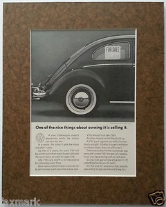 Volkswagen Ad-Matted May 1964 One of the nice things about owning it.. - Picture 1 of 3