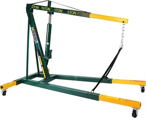 Omega Pro 2 Ton Engine Hoist Stand - Cherry Picker Shop Crane Hoist Lift with He - Picture 1 of 1
