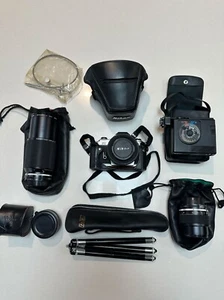 Vintage Nikon FG Film Camera and Lens Lenes and Accessories. Tripod, Flash, Zoom - Picture 1 of 13