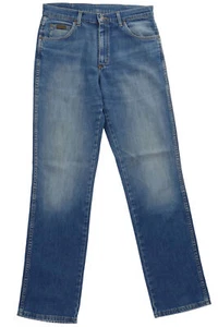 Wrangler Herren Jeans Hose W33 L34 33/34 blau mittelblau stonewash gerade Denim - Picture 1 of 6