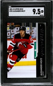 Alexander Holtz SGC 9.5 2021-22 UD Young Guns #701 Rookie/RC/GM/YG/Graded Devils - Foto 1 di 2