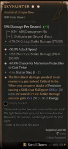 Skyhunter 2GA 54% Rogue Diablo 4 ETERNAL REALM NON-SEASON SC D4 PS5 Xbox - Picture 1 of 1