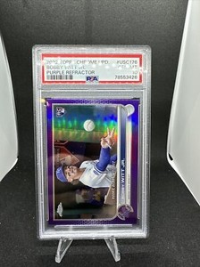 2022 Topps Chrome Update Bobby Witt Jr RC Debut Purple Refractor PSA 10 GEM MINT