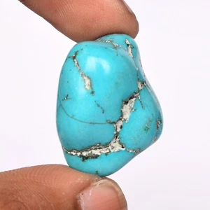 Piedra preciosa suelta natural certificada azul turquesa áspera 57,5 quilates para hacer joyas - Imagen 1 de 3