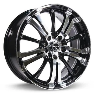 15 Inch Black Alloy Wheel Rim for Kia Forte, RTX 82659 15x6.5 5x100 5Lug - Picture 1 of 2