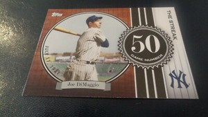 2007 Topps JD50 Joe DiMaggio - The Streak - New York Yankees NR-MT-MT