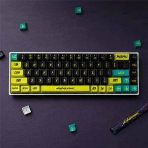 Tecla Cyberpunk Tema Perfil Cereza para Teclado 61/64/84/87/96/98/104/108 - Imagen 1 de 11