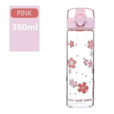 Portable Sakura Flower Transparent Water / Juice Tumbler Drink Container Bottle - Изображение 1 из 4