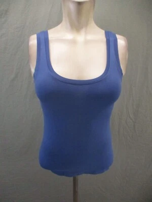 BALI размер S женщин синий эластичной квадратный вырез резинке повседневный бесшовный Майка 245 - Изображение 1 из 4