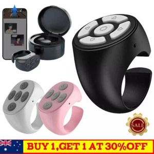 Wireless Bluetooth Ring,Remote Control Fingertip Selfie Video Controller - Picture 1 of 24