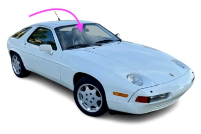 Se adapta a: Porsche 928 1978-1989 cupé de 2 puertas parabrisas delantero vidrio Foto 1 de 4
