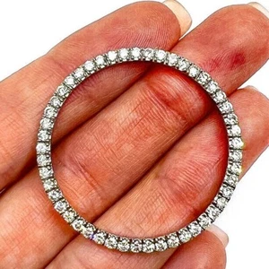 Natural Diamond Stainless Steel Bezel Rolex Datejust Watch 26mm 31mm 34mm 36mm - Picture 1 of 14