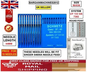 UNION SPECIAL 54600A NEEDLE FEED SYS:UY133GS,7302 SIZE:90/036 INDUST MCHN NEEDLE - Picture 1 of 4