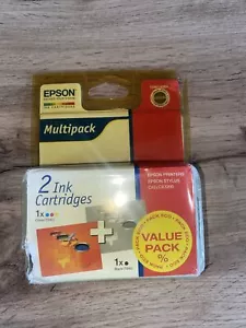 Epson T040 T041 Original Stylus C62 CX3200 Schwarz & Farbe Tintenpatronen Abgelaufen - Bild 1 von 3
