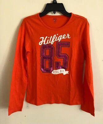 NUEVO CON ETIQUETAS Camisa Tommy Hilfiger Juvenil Niña Cuello Redondo Manga Larga Talla L-XL Foto 1 de 4