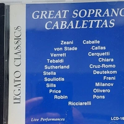 Great Soprano Cabalettas / Callas,Caballe,von Stade,Zeani,Deutekom,Verret,Tebald - Bild 1 von 2
