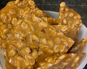 PEANUT BRITTLE Fresh home made Brittle Candy Original Flavor FAST SHIPPING - Picture 1 of 2