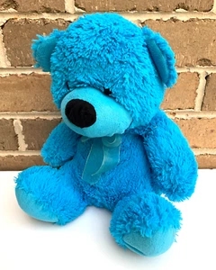 AU Blue Teddy Plush, Stuffed Animal, Cute, Bear, Stuffed Toy, Clean - Bild 1 von 5