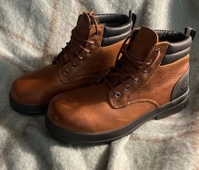 Botas Muck Para Hombres Tareas Granjas Trabajo Cuero Tostado Impermeables Botas Multiusos EE. UU. 9 Foto 1 de 4