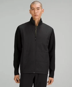 Lululemon Men's Sz. L Water-Repellent Full-Zip Merino Blend Sweater Jacket Black - Picture 1 of 8