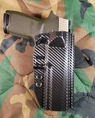 Sig Sauer P320 P250 Full Size Right-hand Owb Kydex Black Paddle Holster - Image 1 of 4