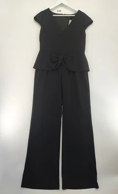 Mono negro de pierna ancha con halo para mujer talla 14 Foto 1 de 4