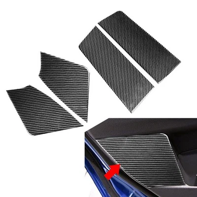 Carbon Fiber Black Door Panel Cover Trim For Subaru WRX STI 2015-2021 Foto 1 de 4