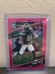 2021 Panini Donruss Optic Pink Velocity Prizm /79 Corey Davis #70 NY Jets - Picture 1 of 2