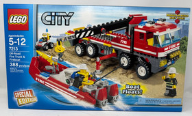 *NEW/Sealed* LEGO CITY 7213 Off-Road Fire Truck Fireboat - Rare Special Edition