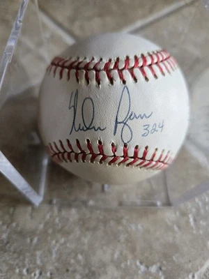 300 Wins Club Autographed Baseball w/ win totals, Incl. Nolan Ryan, JSA Letter  - Image 1 of 4