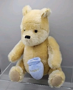 Sample Lable Plush Winnie The Pooh Gund Vintage Clockwork Wind Up Musical - Rare - Picture 1 of 12