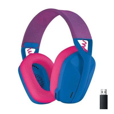 Logitech G435 Wireless Gaming Headset for Sony PlayStation 5 - Blue/Raspberry - Image 1 of 2
