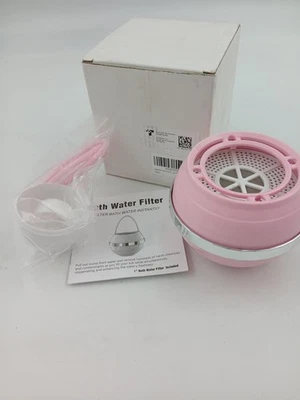 Filtro de agua de baño rosa bola bañera spa bañera purificador reutilizable nuevo caja abierta Foto 1 de 4