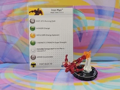 Marvel Heroclix Iron Man #200 Game Figurine w/Card - Image 1 of 2