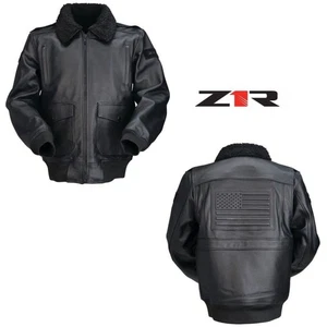 Z1R Total Force Men Street Motorcycle Riding Black Jacket - Pick Size - Picture 1 of 4