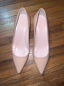 EUC kate spade new york Tan Patent Leather Pointed Toe Pumps US 9M - Picture 1 of 8
