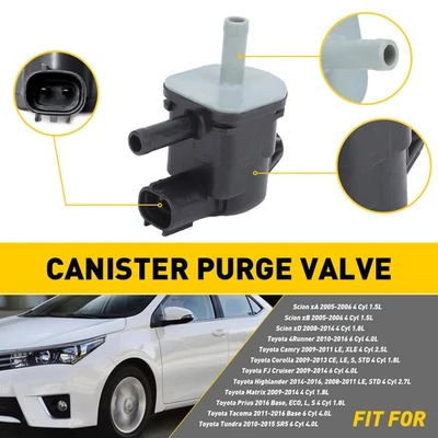 Vapor Canister Purge Valve For 2011-2016 Toyota Tacoma 2010-2015 Toyota Tundra - Image 1 of 4