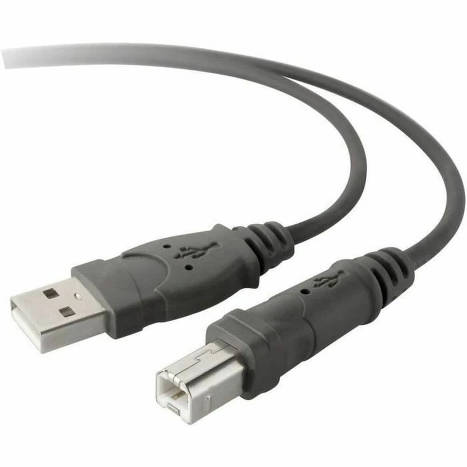 Cavo USB 2.0 Belkin F3U154BT3M Stampante 3 m Nero Grigio - Immagine 1 di 1