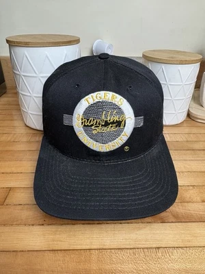 Grambling State University Tigers Hat Adjustable SnapBack Vtg 90s Black The Game - Image 1 of 4