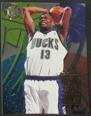 Medallón de Oro Glenn Robinson 1995-96 Fleer Ultra Rising Star #7 Milwaukee Bucks Foto 1 de 2